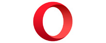 Opera Logotipo para artículos de productos de telecomunicación y servicios