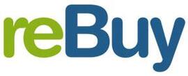 ReBuy Logotipo para artículos de compras online para Opiniones de Tiendas de Electrónica y Electrodomésticos productos
