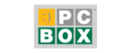 PCbox Logotipo para artículos de productos de telecomunicación y servicios