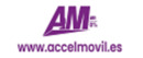 Accel Movil Logotipo para artículos de productos de telecomunicación y servicios