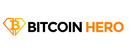 Bitcoin Hero Logotipo para artículos de compañías financieras y productos