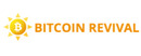 Bitcoin Revival Logotipo para artículos de compañías financieras y productos