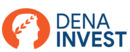 Dena Invest Logotipo para artículos de compañías financieras y productos