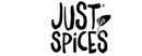 Just Spices Logotipo para artículos de dieta y productos buenos para la salud