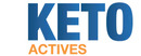 Keto Actives Logotipo para artículos de dieta y productos buenos para la salud