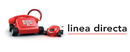 Linea Directa Logotipo para artículos de compañías de seguros, paquetes y servicios