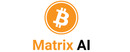 Matrix AI Logotipo para artículos de compañías financieras y productos