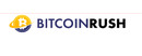 Bitcoin Rush Logotipo para artículos de compañías financieras y productos