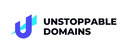 Unstoppable Domains Logotipo para artículos de compañías financieras y productos
