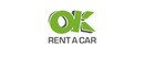 OK Rent a Car Logotipo para artículos de alquileres de coches y otros servicios