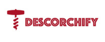 Descorchify Logotipo para artículos de compras online productos