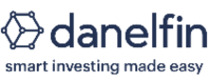 Danelfin Logotipo para artículos de compañías financieras y productos