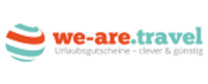 We-are.travel Logotipo para artículos de compras online productos