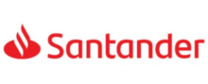 Santander Cuenta Online Logotipo para artículos de compañías financieras y productos