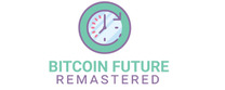 Bitcoin Future Remastered Logotipo para artículos de compañías financieras y productos