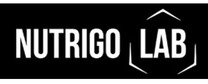 Nutrigo Lab Burner Logotipo para artículos de dieta y productos buenos para la salud