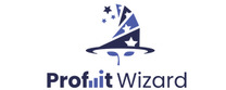 Profit Wizard Logotipo para artículos de compañías financieras y productos