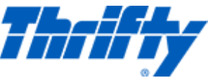 Thrifty Logotipo para artículos de alquileres de coches y otros servicios