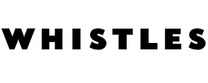 Whistles Logotipo para artículos de compras online para Moda y Complementos productos