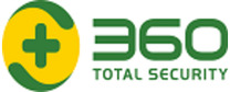 360 Total Security Logotipo para artículos de productos de telecomunicación y servicios
