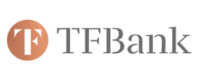 TF Bank Logotipo para artículos de préstamos y productos financieros