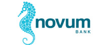 Novum Bank Logotipo para artículos de compañías financieras y productos