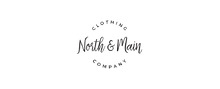 North and Main Logotipo para artículos de compras online productos