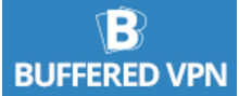 Buffered VPN Logotipo para artículos de productos de telecomunicación y servicios