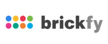 Brickfy Logotipo para artículos de compañías financieras y productos