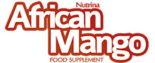 African Mango Logotipo para artículos de dieta y productos buenos para la salud