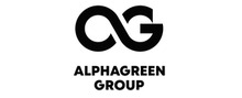 Alphagreen Logotipo para artículos de dieta y productos buenos para la salud