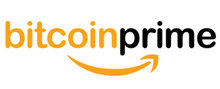 Bitcoin prime Logotipo para artículos de compañías financieras y productos