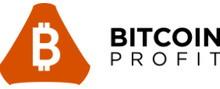 Bitcoins Profit Logotipo para artículos de compañías financieras y productos