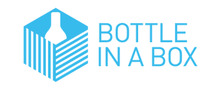 Bottle In A Box Logotipo para productos de comida y bebida
