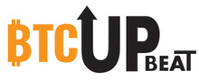 Btc Upbeat Logotipo para artículos de compañías financieras y productos