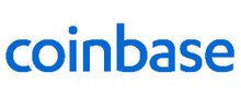 Coinbase Logotipo para artículos de compañías financieras y productos