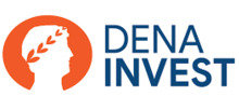 Dena Invest Logotipo para artículos de compañías financieras y productos
