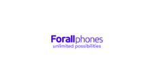 Forall Phones Logotipo para artículos de productos de telecomunicación y servicios