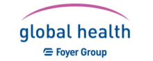 Foyer global health Logotipo para artículos de compañías de seguros, paquetes y servicios