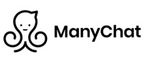 ManyChat Logotipo para artículos de productos de telecomunicación y servicios
