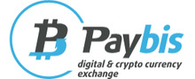Paybis Logotipo para artículos de compañías financieras y productos