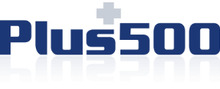 Plus500 Logotipo para artículos de compañías financieras y productos
