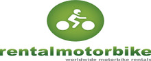 Rentalmotorbike.com Logotipo para artículos de alquileres de coches y otros servicios