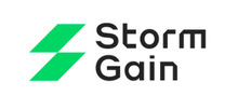 Stormgain Logotipo para artículos de compañías financieras y productos