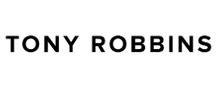 Tony Robbins Logotipo para artículos de compañías financieras y productos