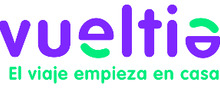 Vueltia Logotipos para artículos de agencias de viaje y experiencias vacacionales