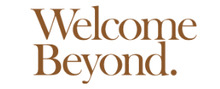 Welcome Beyond Logotipos para artículos de agencias de viaje y experiencias vacacionales