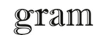 Gram Logotipo para artículos de compras online productos