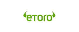 EToro Logotipo para artículos de compañías financieras y productos