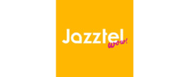 Jazztel Logotipo para artículos de productos de telecomunicación y servicios